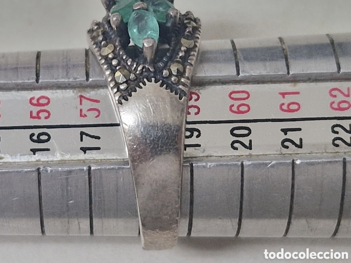 Joyeria: PRECIOSO ANILLO DD PLATA DE LEY ESMERALDAS - Foto 9