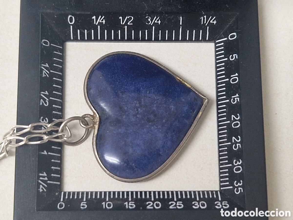 Joyeria: COLGANTE CORAZON PLATA Y LAPISZULI CON CADENA - Foto 6