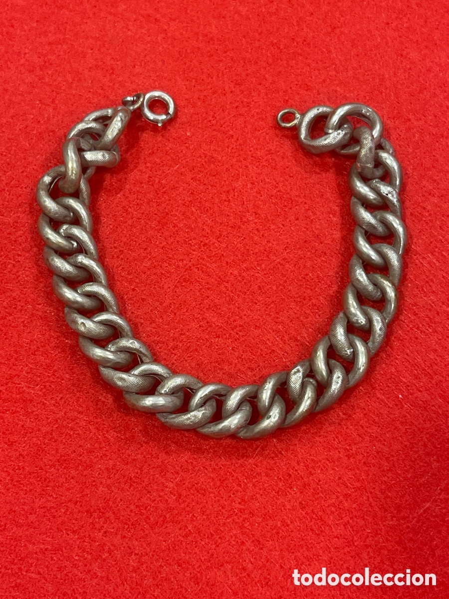 Joyeria: Pulsera de eslabones en plata de ley. - Foto 2