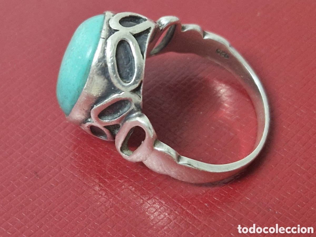 Joyeria: ANILLO PLATA Y TURQUESA NATURAL - Foto 2