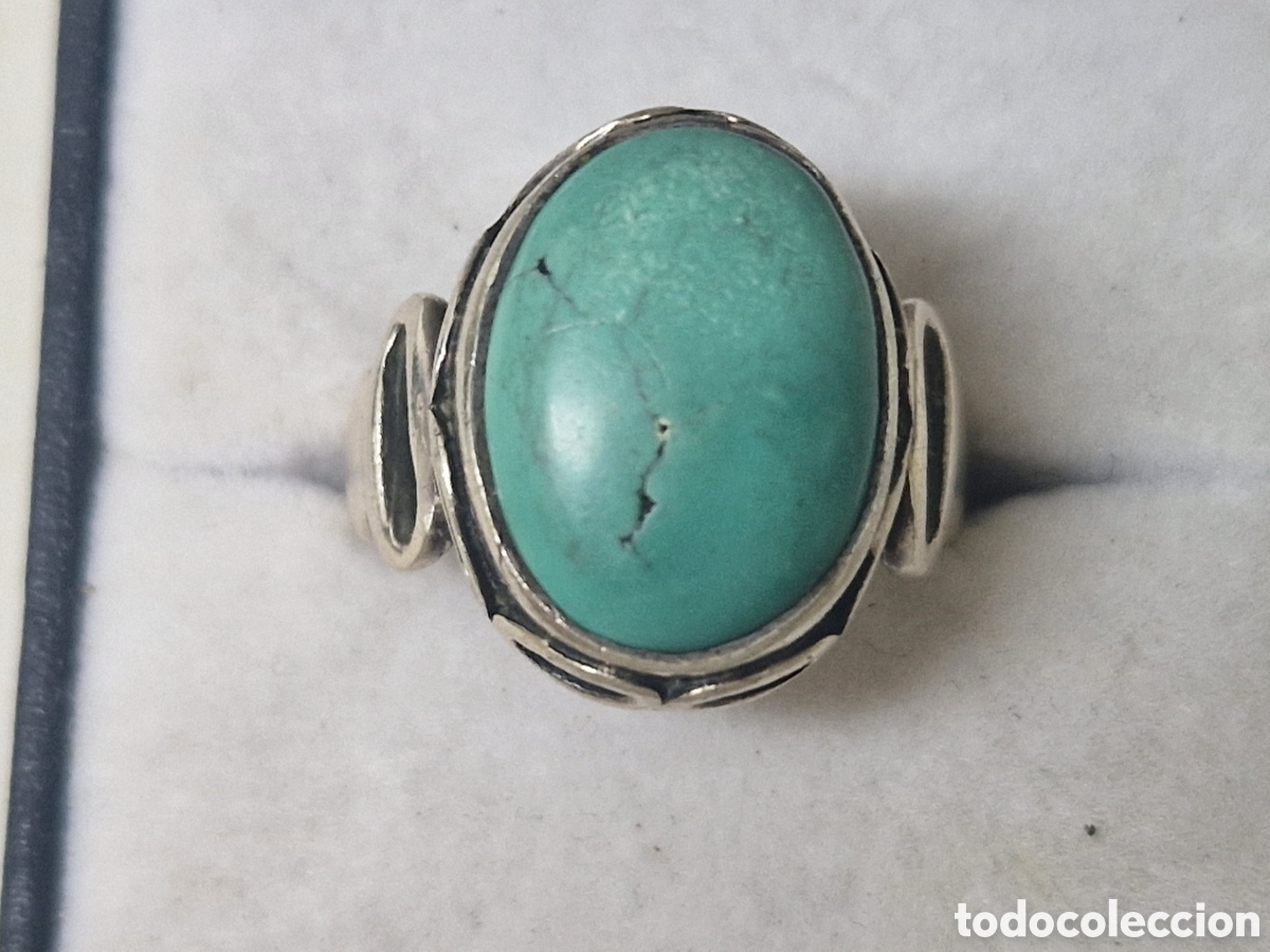 Joyeria: ANILLO PLATA Y TURQUESA NATURAL - Foto 3