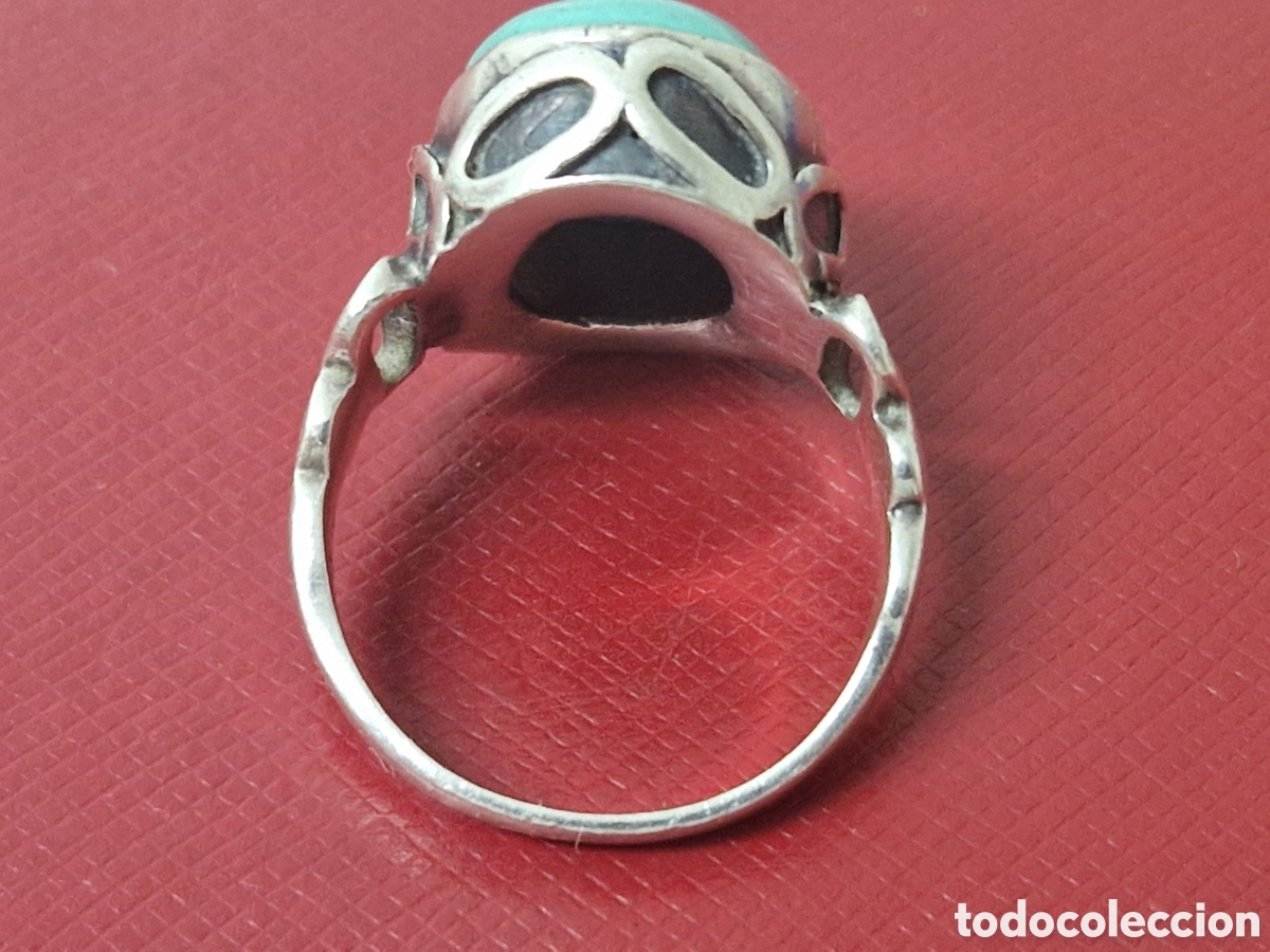 Joyeria: ANILLO PLATA Y TURQUESA NATURAL - Foto 4