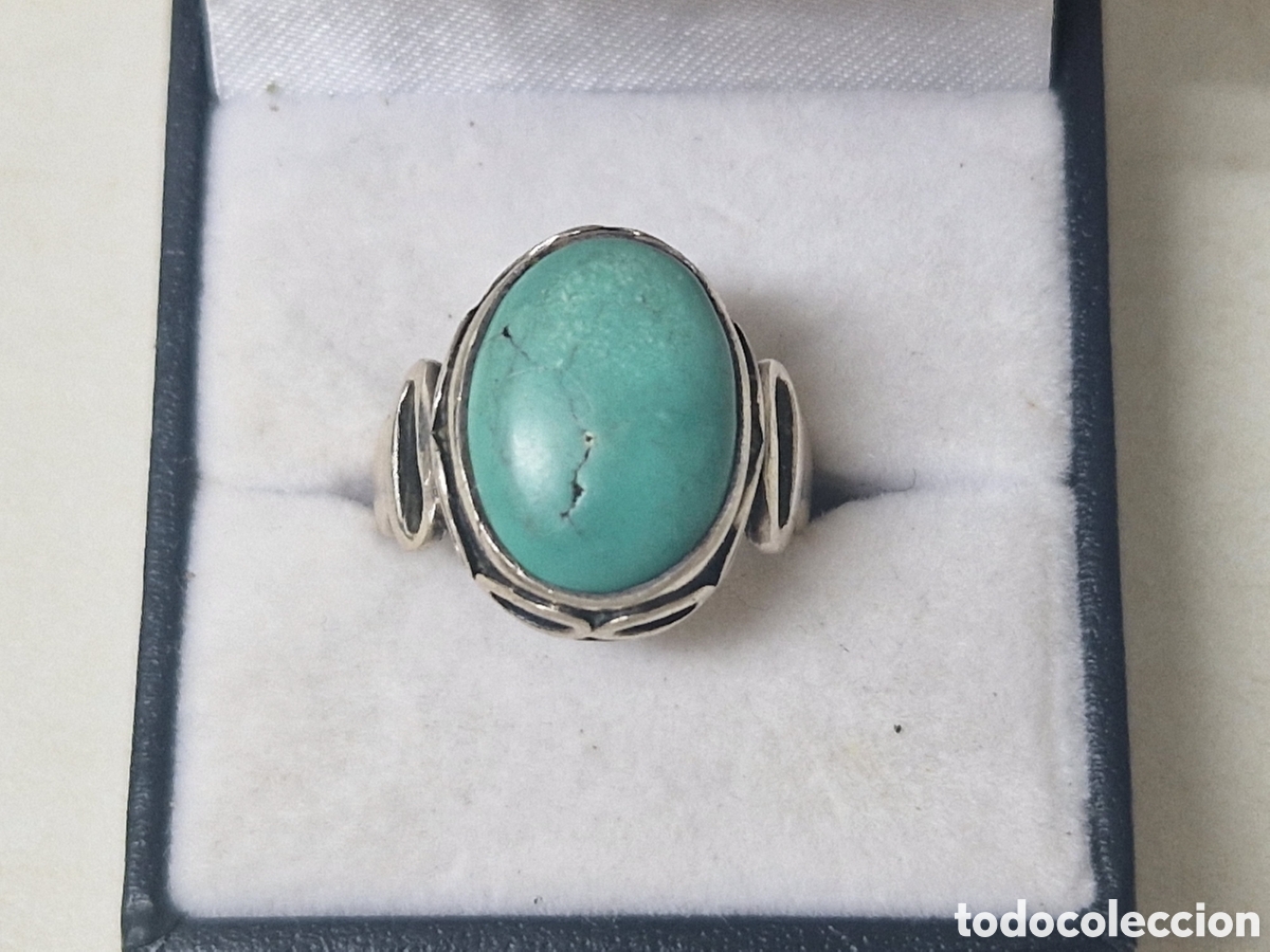 Joyeria: ANILLO PLATA Y TURQUESA NATURAL - Foto 5