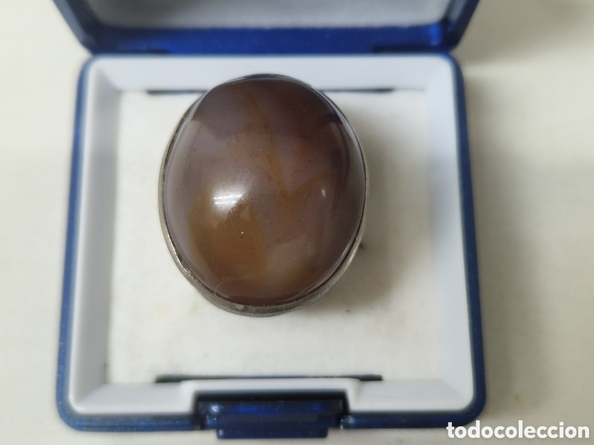 Joyeria: ANILLO PLATA Y PIEDRA NATURAL MARRON - Foto 2