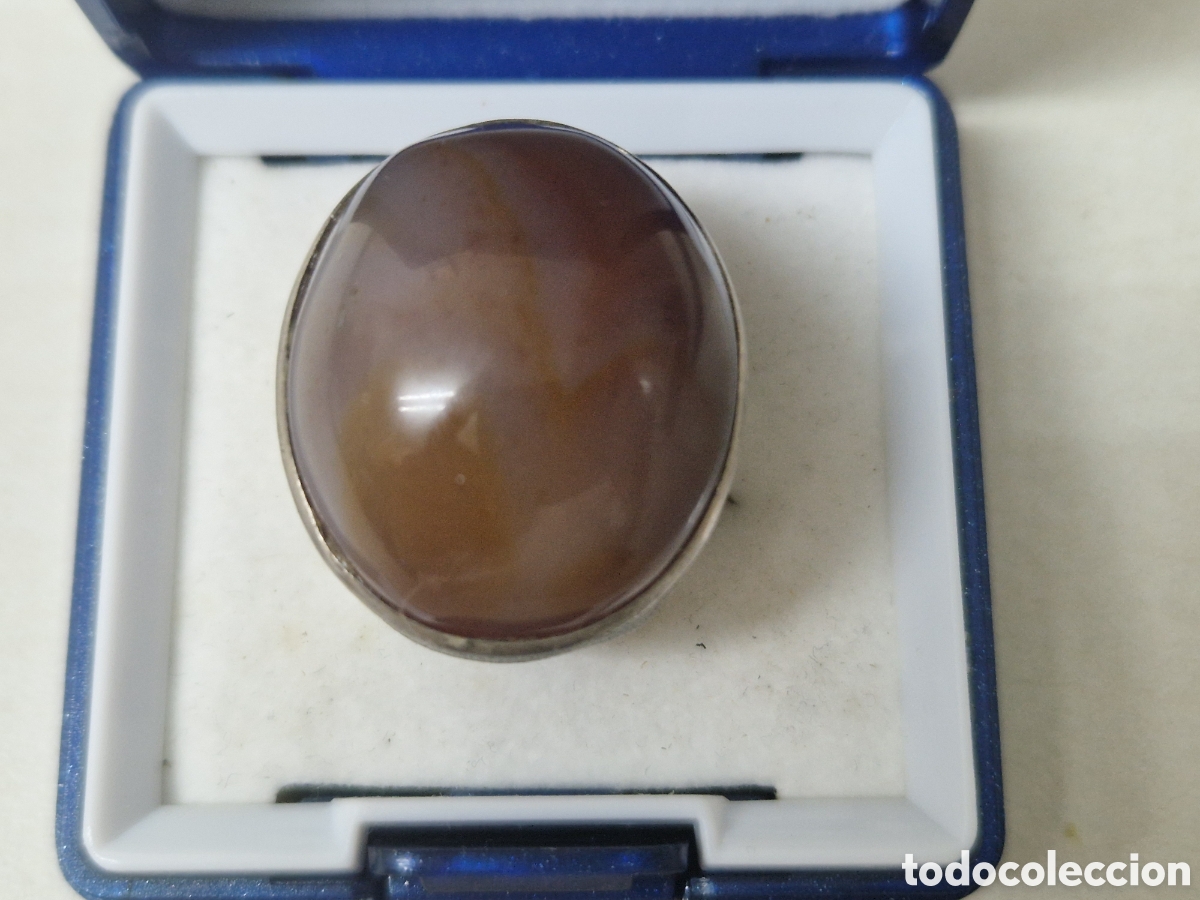 Joyeria: ANILLO PLATA Y PIEDRA NATURAL MARRON - Foto 3
