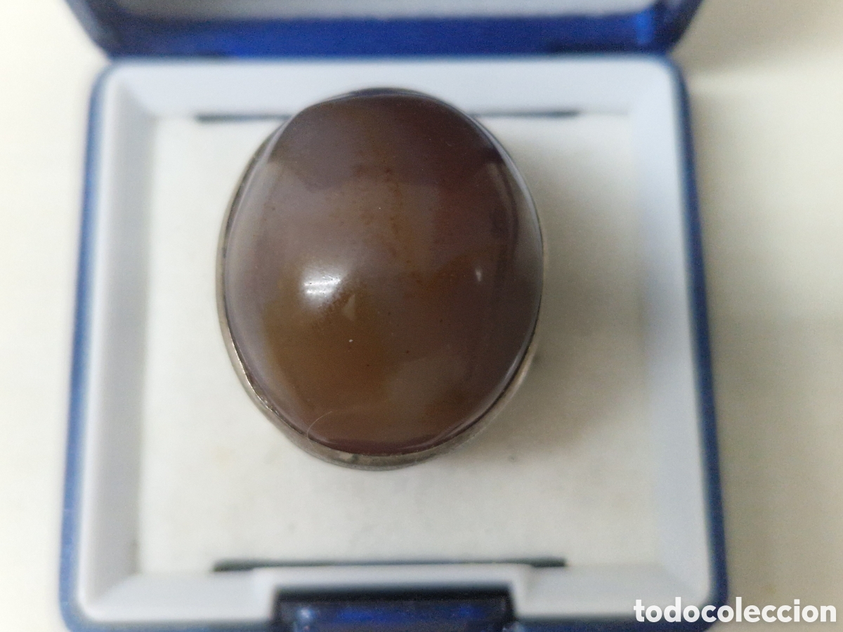 Joyeria: ANILLO PLATA Y PIEDRA NATURAL MARRON - Foto 4