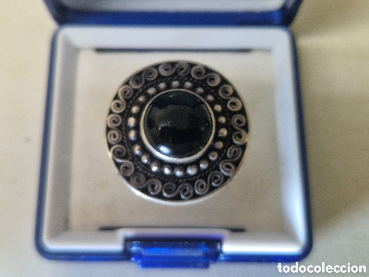 Joyeria: ANILLO GRANDE PLATA Y ONIX - Foto 2