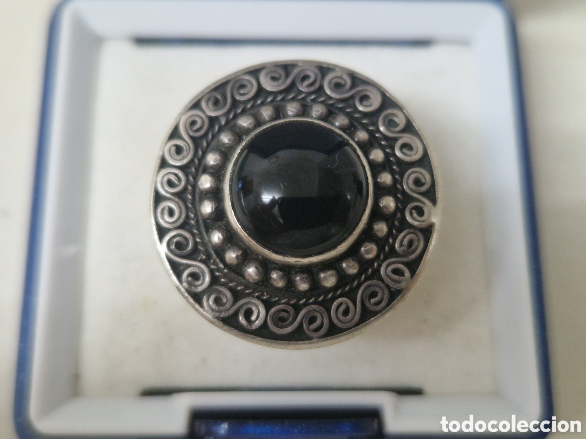 Joyeria: ANILLO GRANDE PLATA Y ONIX - Foto 3