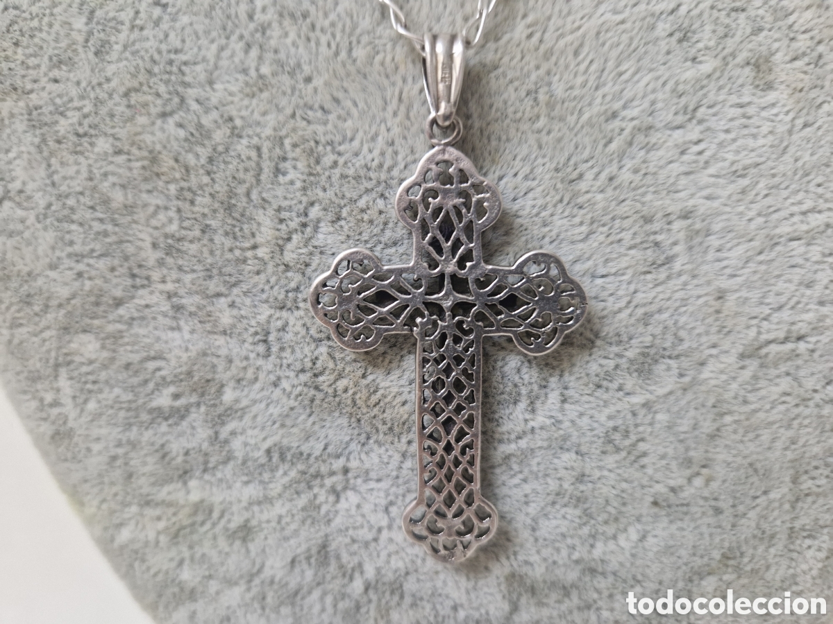 Joyeria: CRUZ GRANDE CON CADENA EN PLATA DE LEY - Foto 7