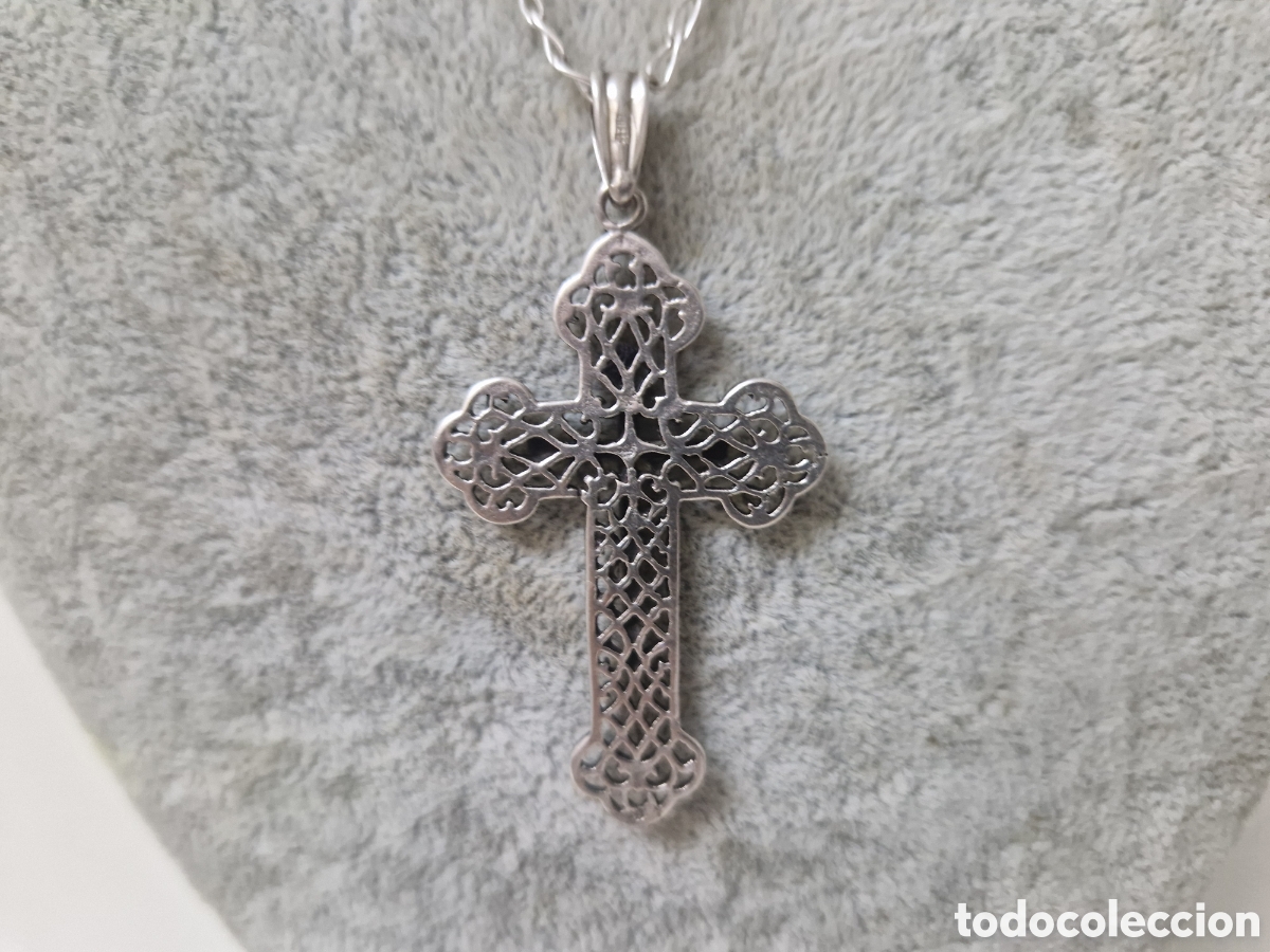 Joyeria: CRUZ GRANDE CON CADENA EN PLATA DE LEY - Foto 10