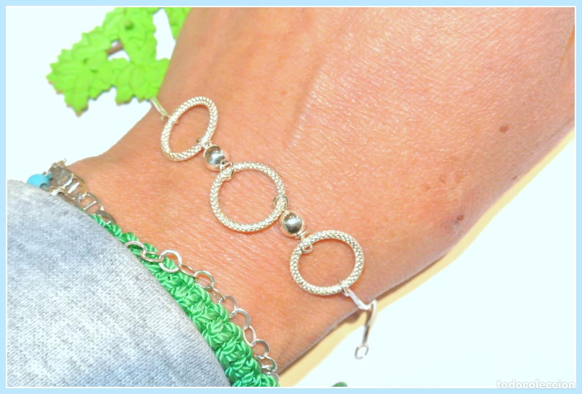 Joyeria: Pulsera de plata de 1ra ley 925, A&ntilde;o 2000, Nueva - Foto 4