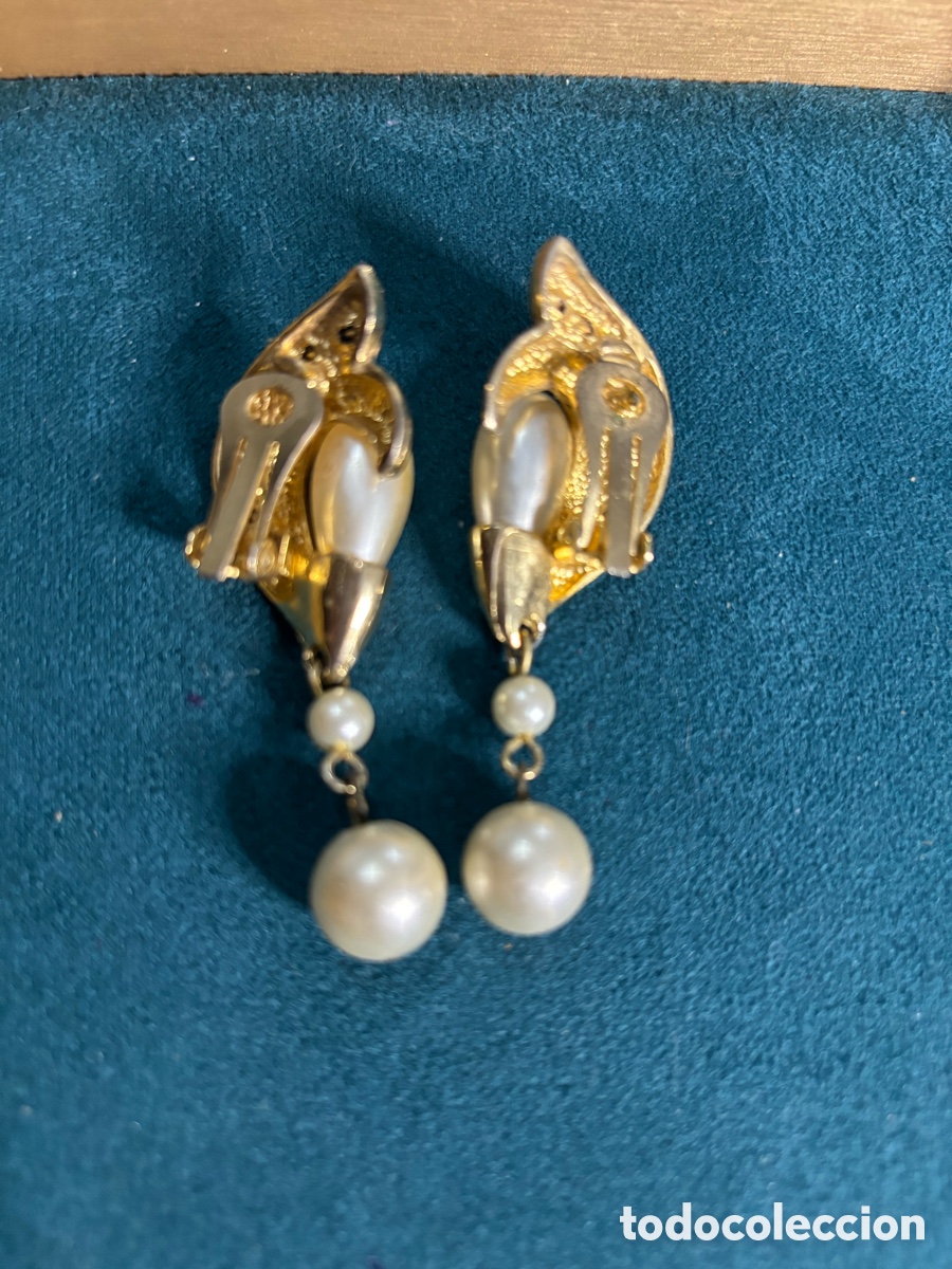 Joyeria: Pendientes vintage cierre de pinza - Foto 3