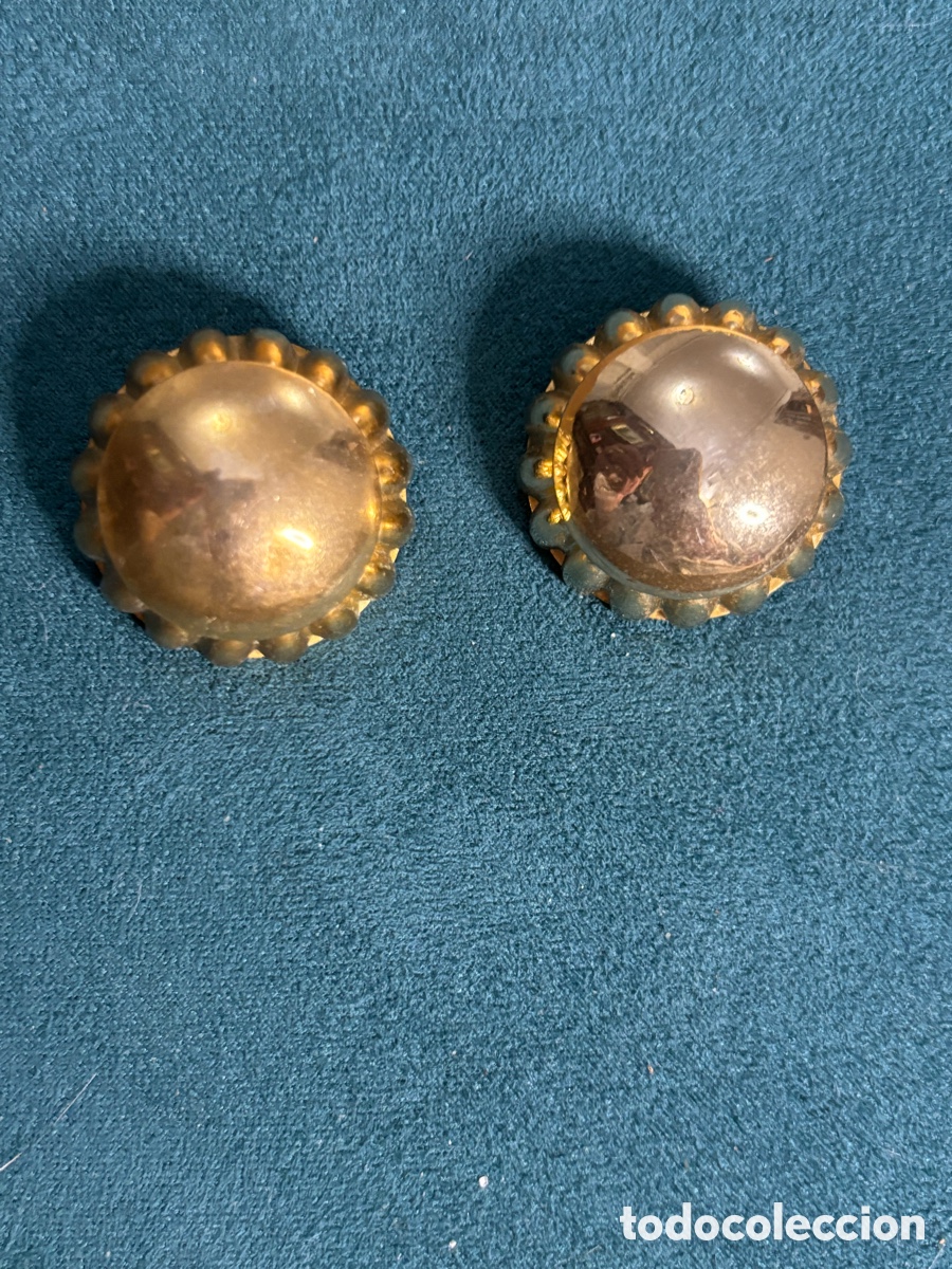 Joyeria: Pendientes dorados de metal - Foto 1