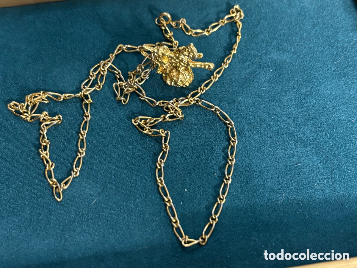 Joyeria: Cadena larga dorada con colgante - Foto 3