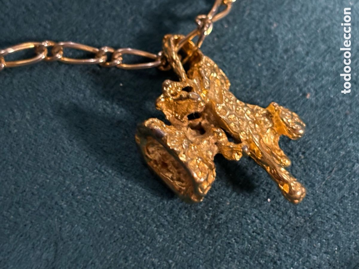 Joyeria: Cadena larga dorada con colgante - Foto 4
