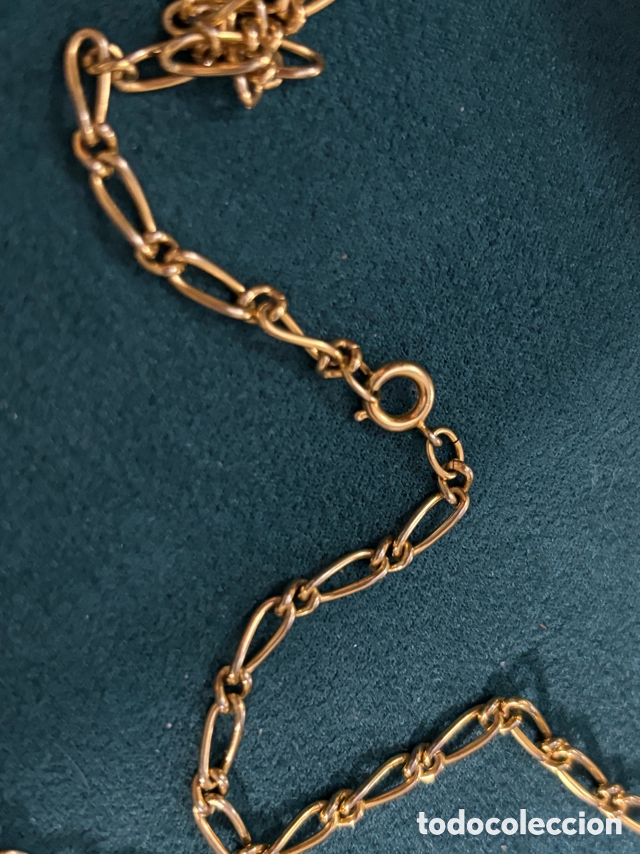 Joyeria: Cadena larga dorada con colgante - Foto 2