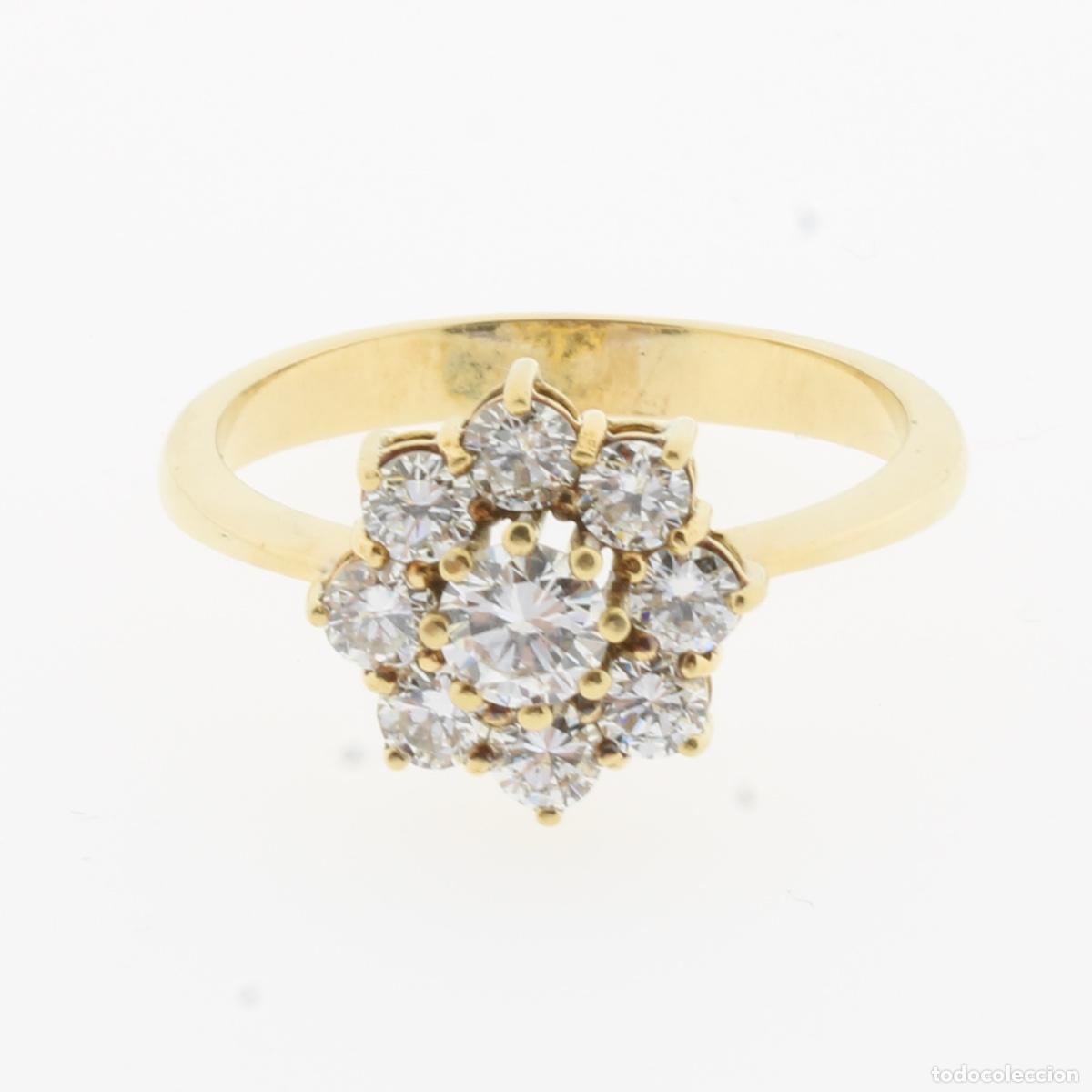 Joyeria: Anillo roseton con diamantes - Foto 1