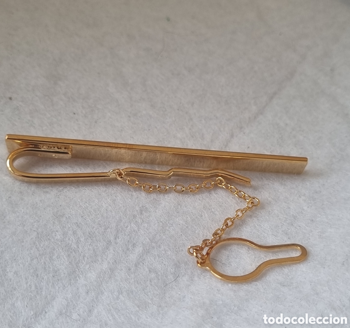 Joyeria: Pisacorbatas ba&ntilde;ado oro nuevo J - Foto 4