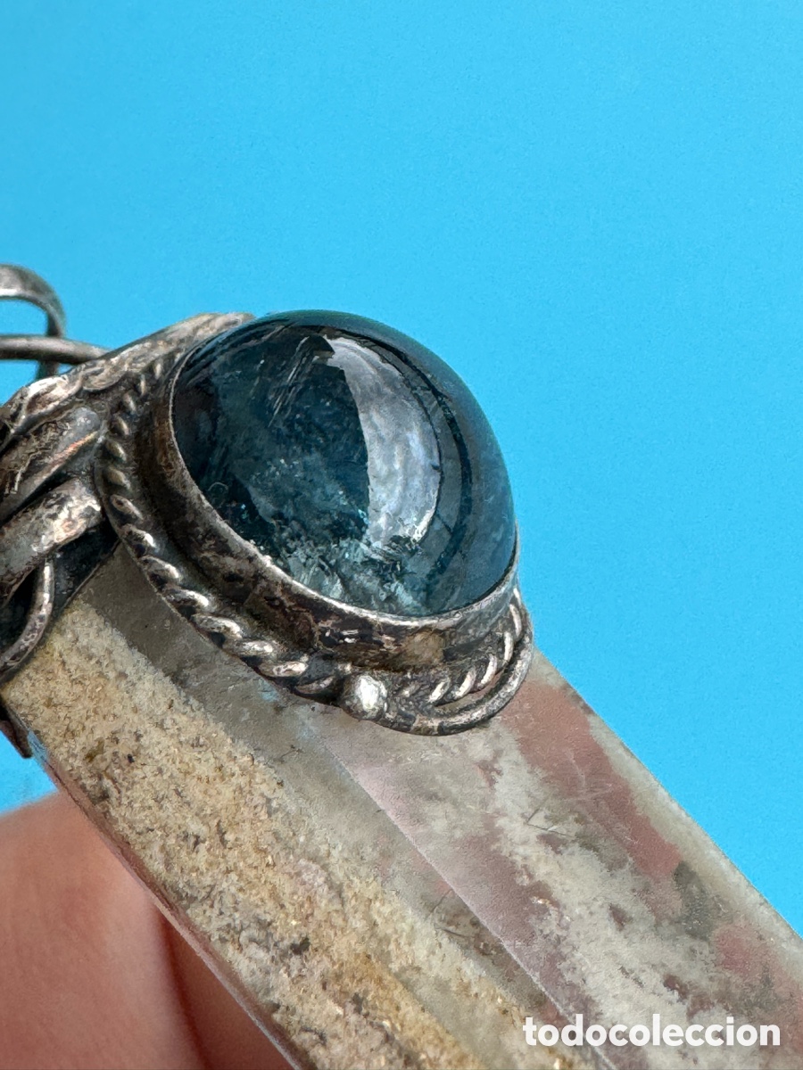 Joyeria: Antiguo pendulo cuarzo plata 925 - Foto 1