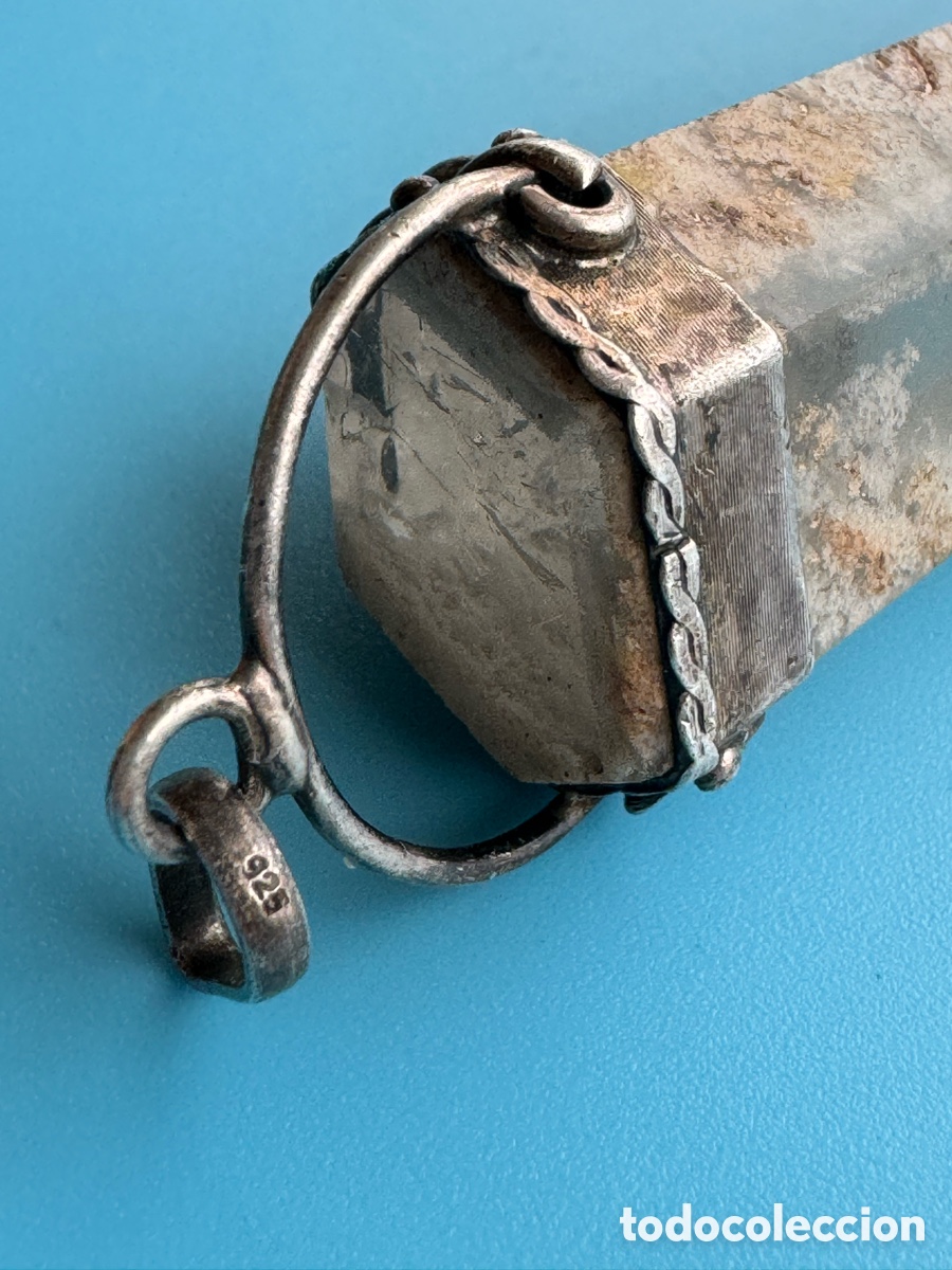Joyeria: Antiguo pendulo cuarzo plata 925 - Foto 10