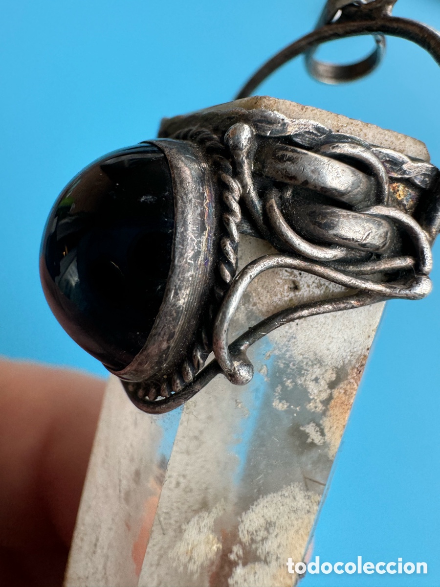 Joyeria: Antiguo pendulo cuarzo plata 925 - Foto 11