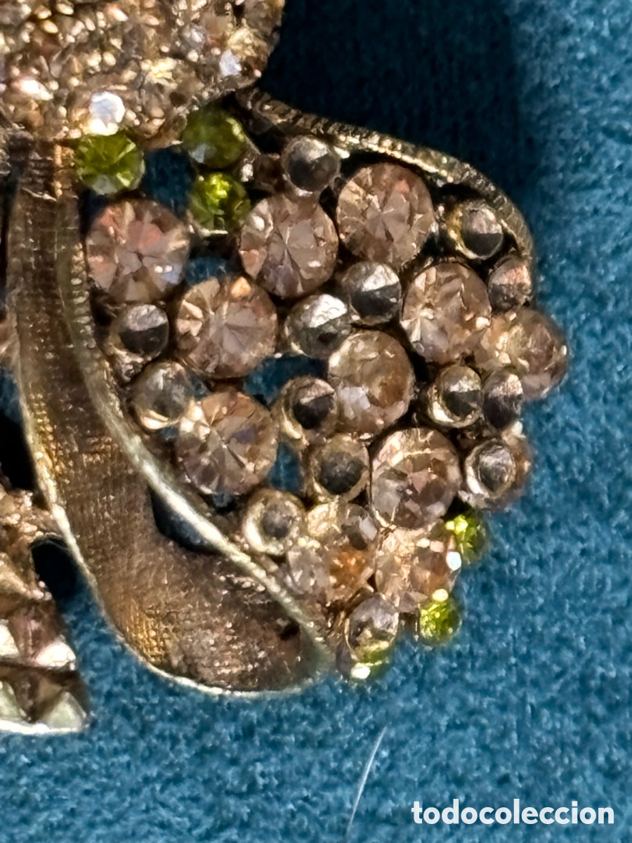 Joyeria: Broche de metal y strass - Foto 2