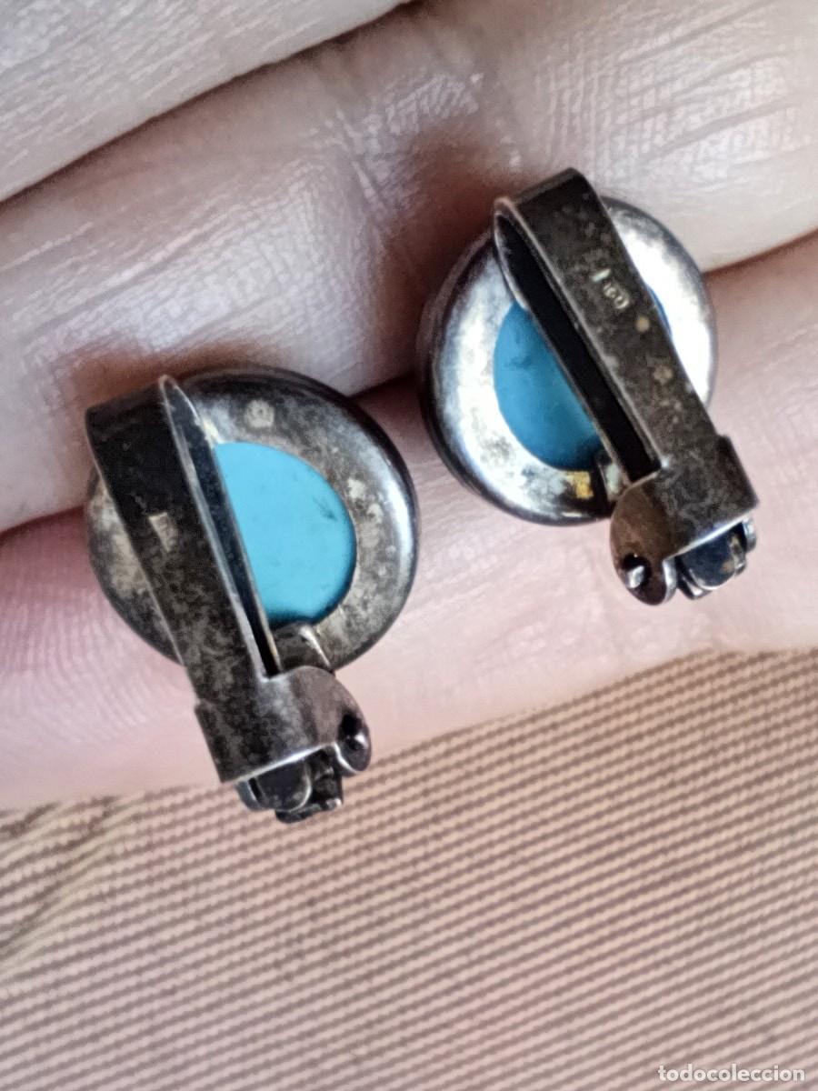Joyeria: Pendientes clip de plata con esmaltes - Foto 6
