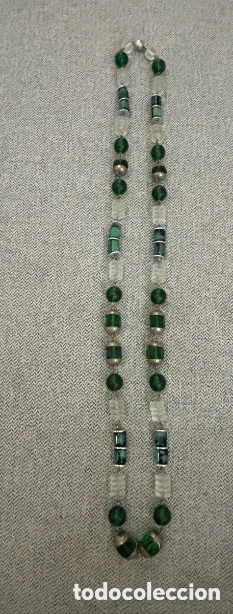 Joyeria: Collar tonos verdes vintage - Foto 3