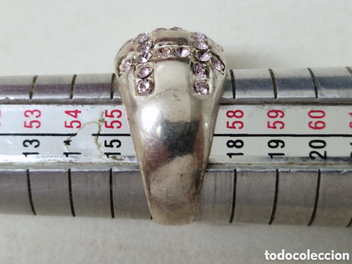 Joyeria: ANILLO DE PLATA CON CIRCONITAS ROSAS - Foto 6
