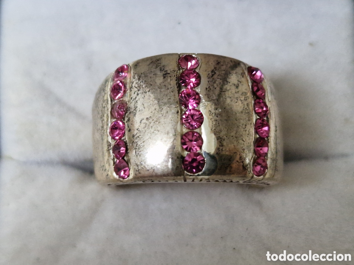 Joyeria: ANILLO DE PLATA ON CIRCONITAS ROSAS - Foto 3