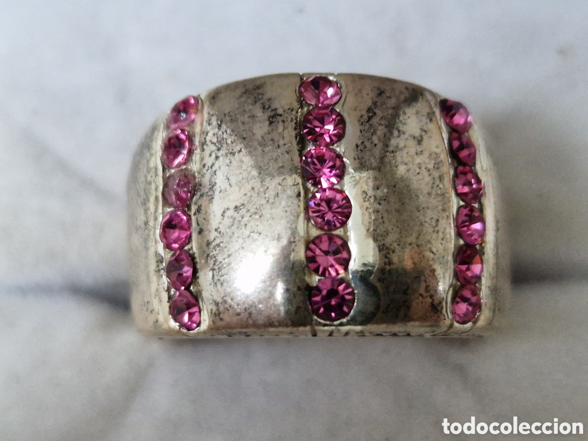Joyeria: ANILLO DE PLATA ON CIRCONITAS ROSAS - Foto 1
