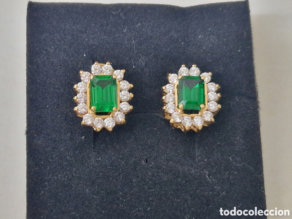 Joyeria: PENDIENTES DE ORO 18 K CON PIEDRA NATURAL - Foto 4