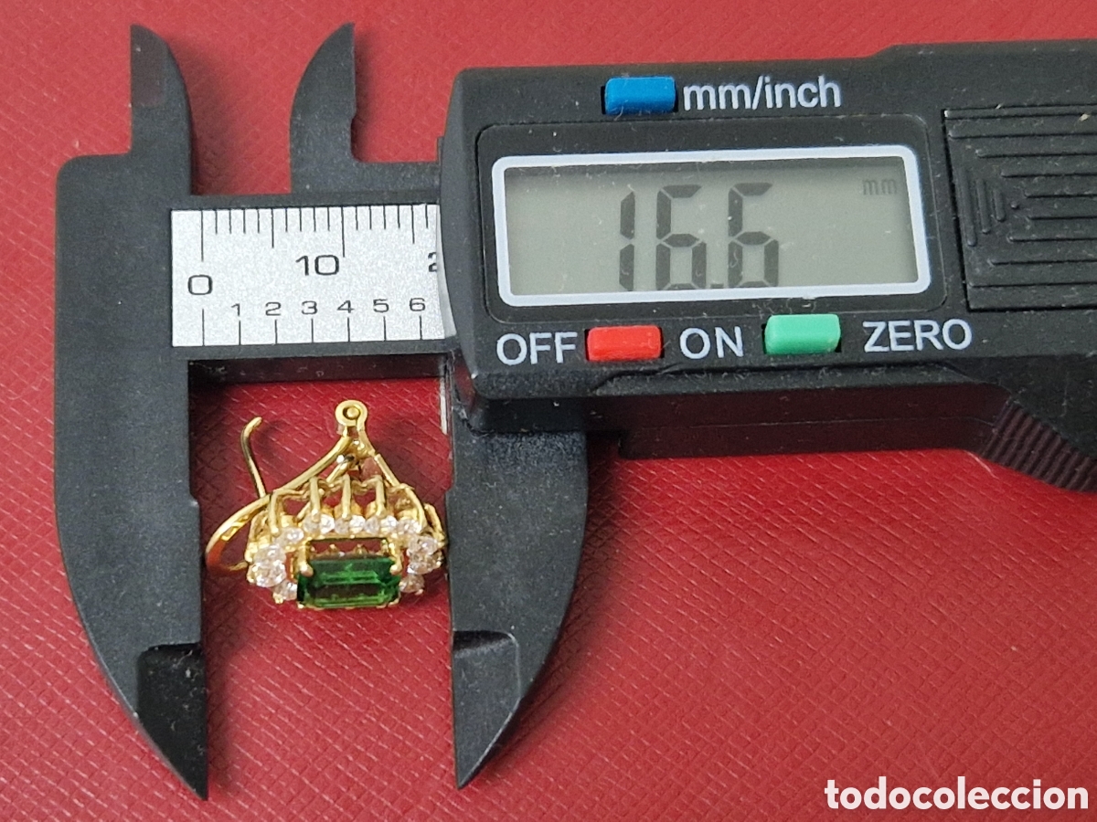 Joyeria: PENDIENTES DE ORO 18 K CON PIEDRA NATURAL - Foto 7