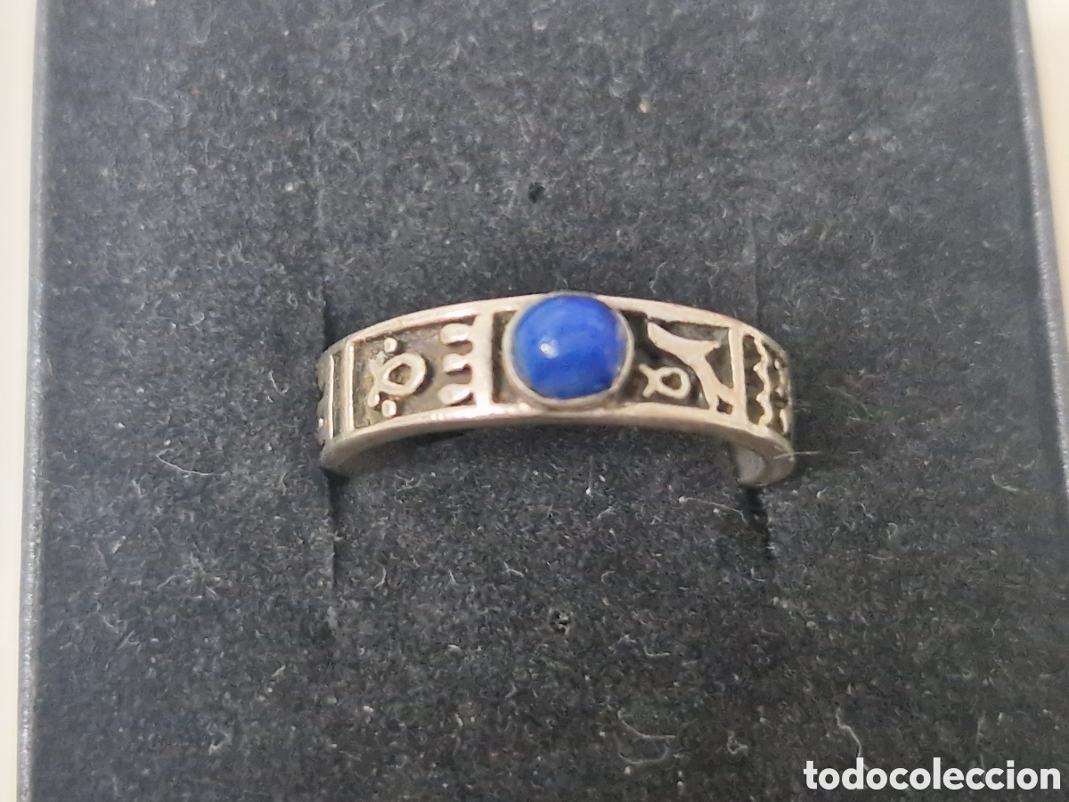 Joyeria: ANILLO PLATA DE LEY CON ZAFIRO CABUJON - Foto 2