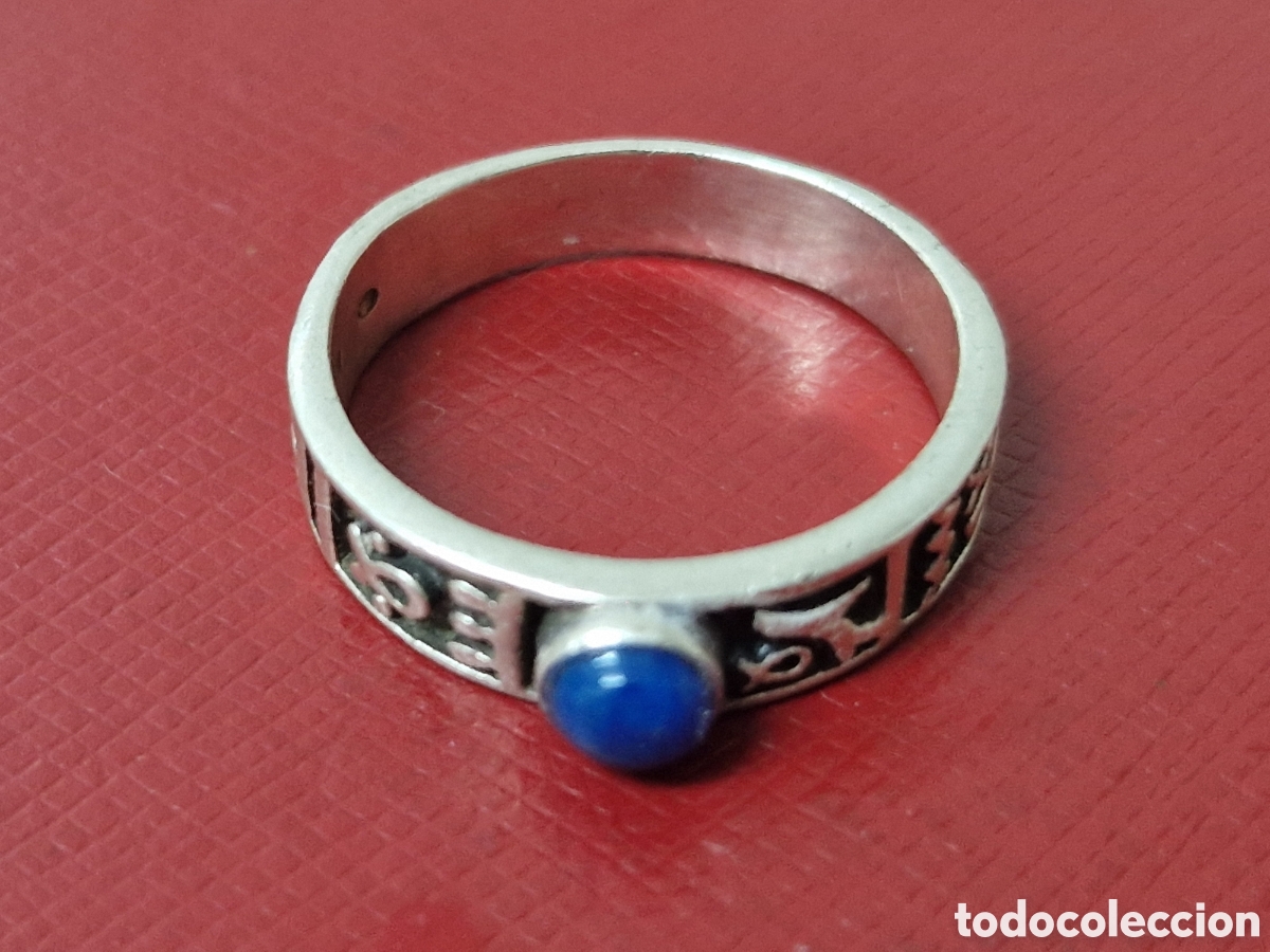 Joyeria: ANILLO PLATA DE LEY CON ZAFIRO CABUJON - Foto 3