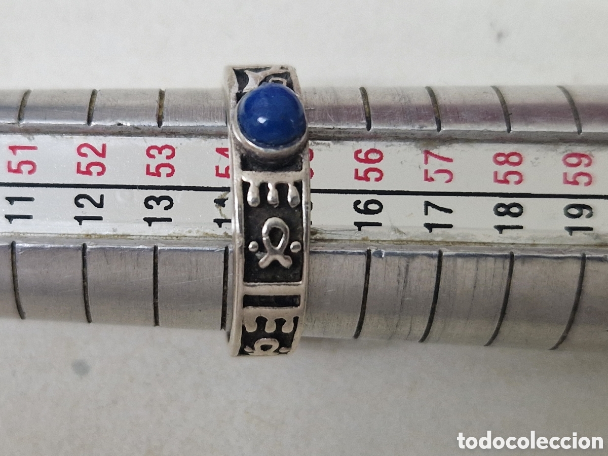 Joyeria: ANILLO PLATA DE LEY CON ZAFIRO CABUJON - Foto 4