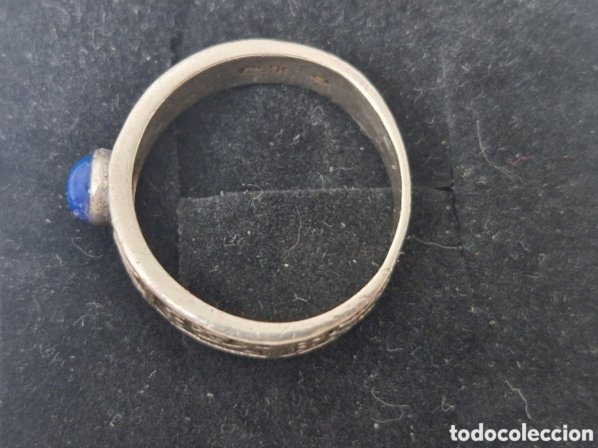 Joyeria: ANILLO PLATA DE LEY CON ZAFIRO CABUJON - Foto 5