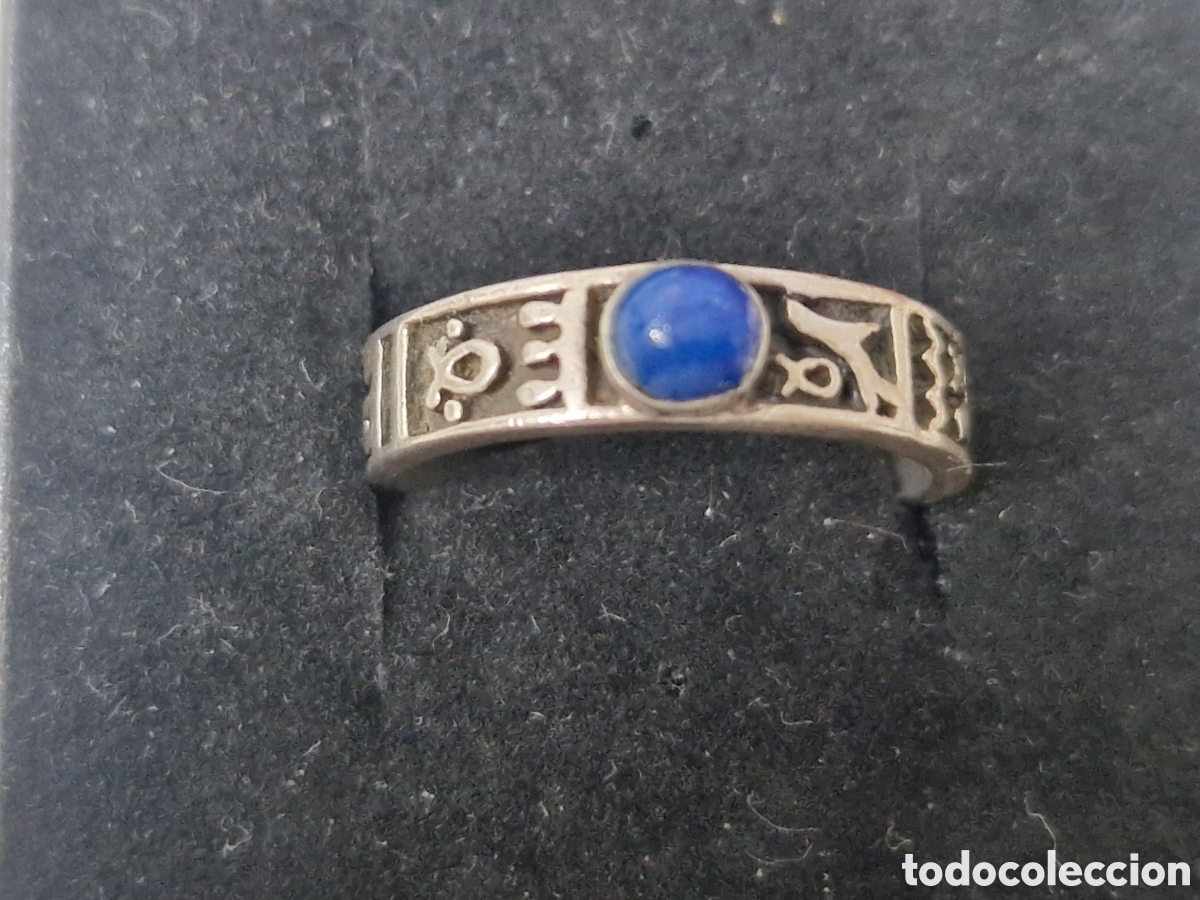 Joyeria: ANILLO PLATA DE LEY CON ZAFIRO CABUJON - Foto 1