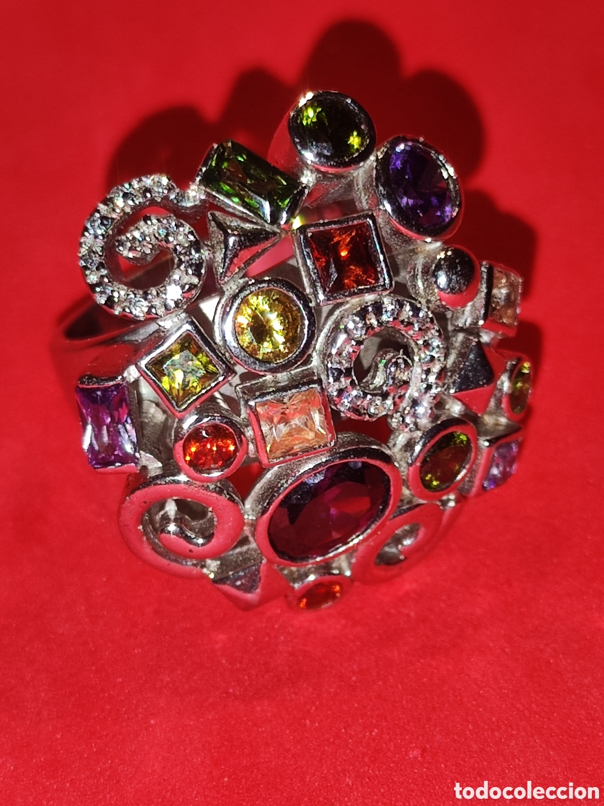 Joyeria: Gran anillo en plata y piedras semipreciosas - Foto 3