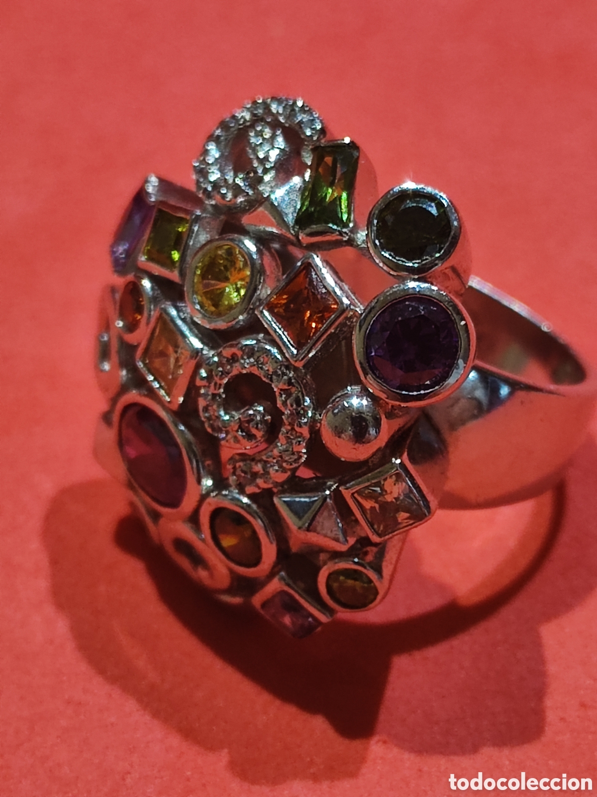 Joyeria: Gran anillo en plata y piedras semipreciosas - Foto 5