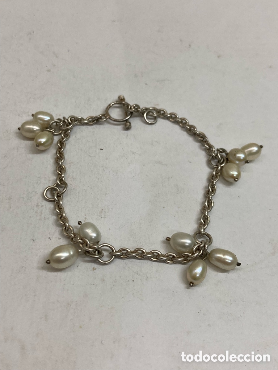 Joyeria: Pulsera de plata y perlas Pul203 - Foto 1