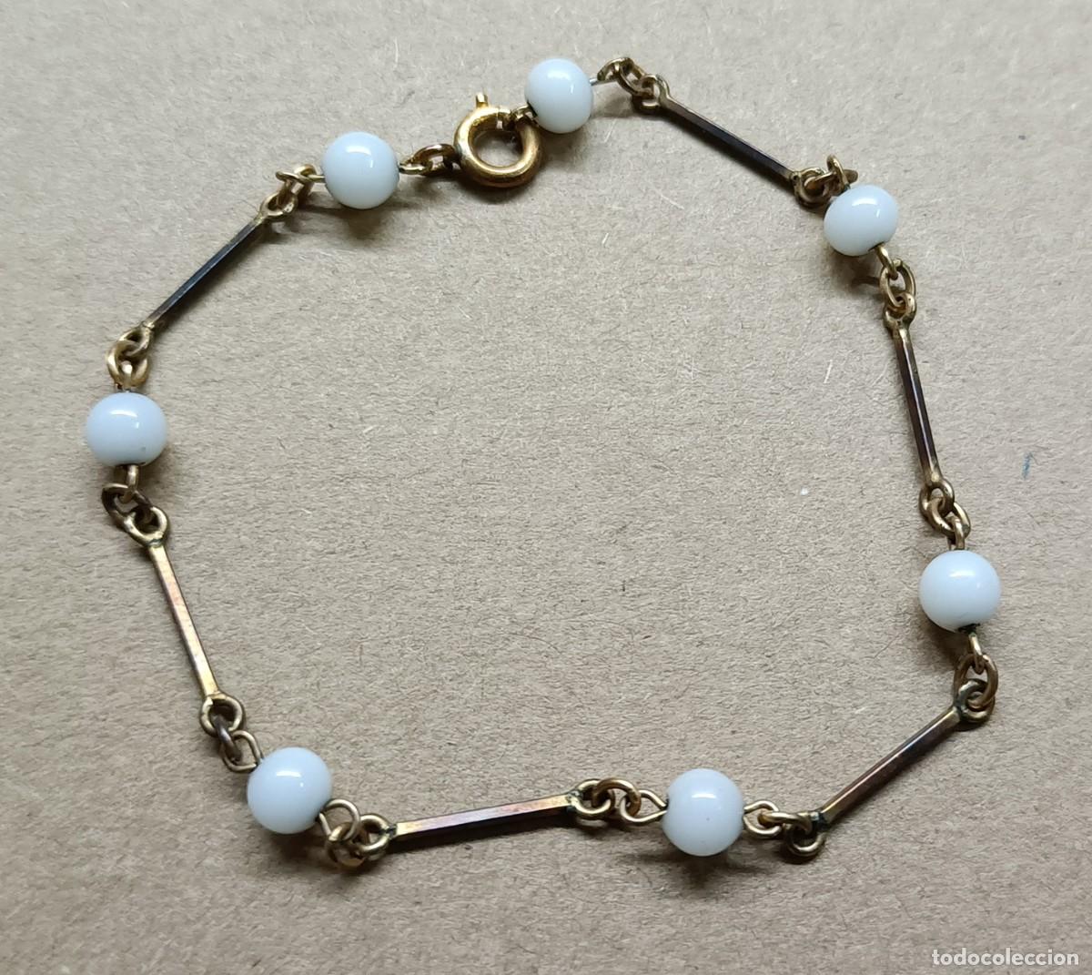 Joyeria: Antigua pulsera, no se de que material es - Foto 1