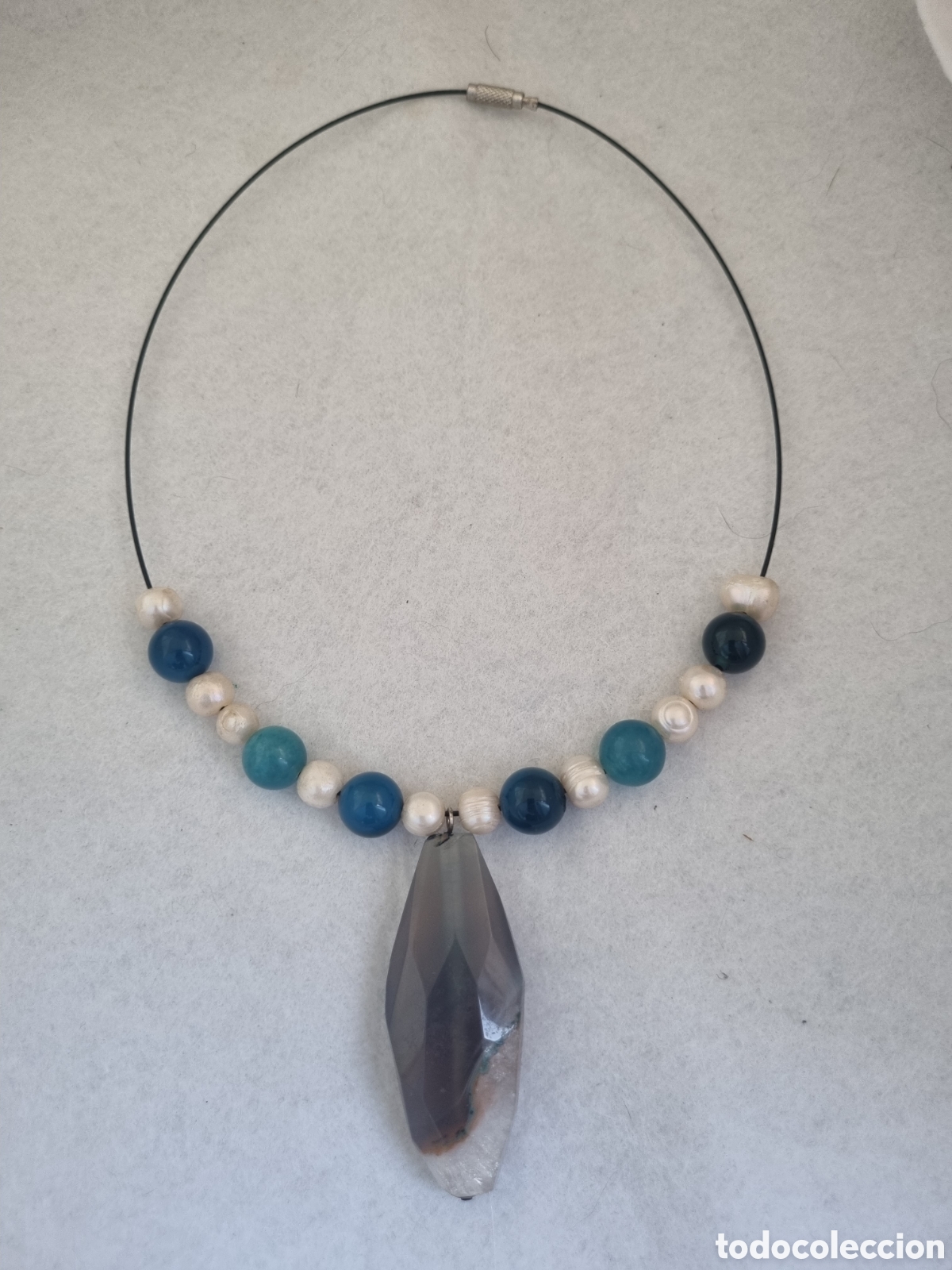 Joyeria: Collar perla y piedra J3 - Foto 2