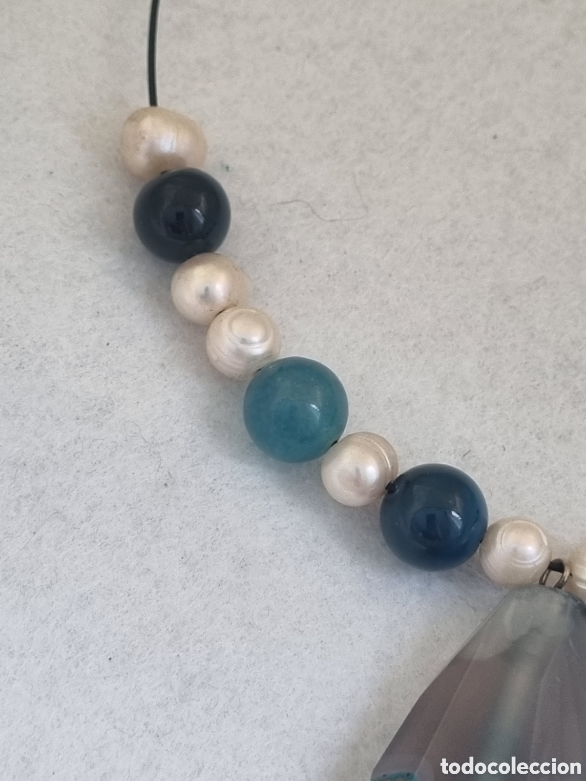 Joyeria: Collar perla y piedra J3 - Foto 5