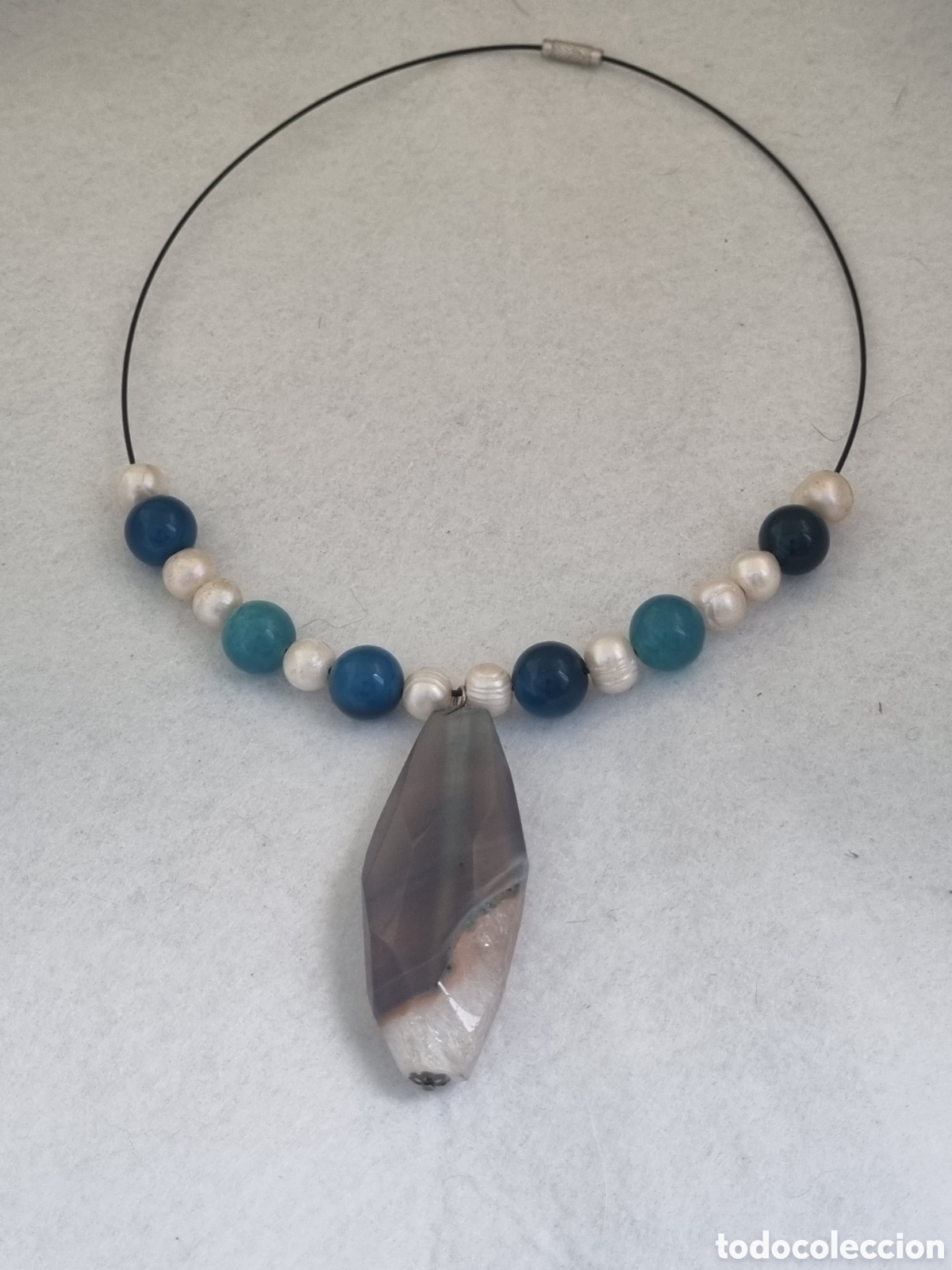 Joyeria: Collar perla y piedra J3 - Foto 10