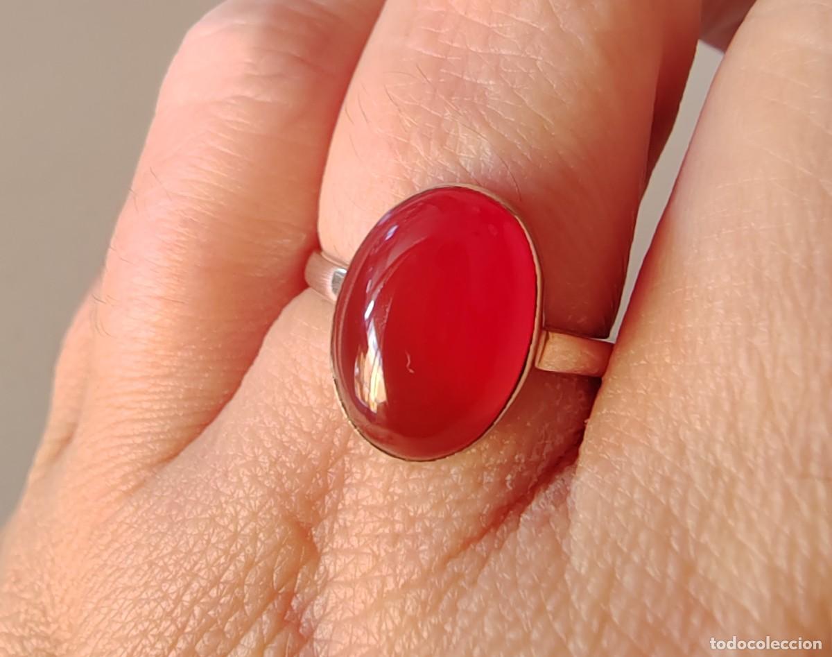 Joyeria: Anillo Plata de Ley y Cornalina - Foto 1