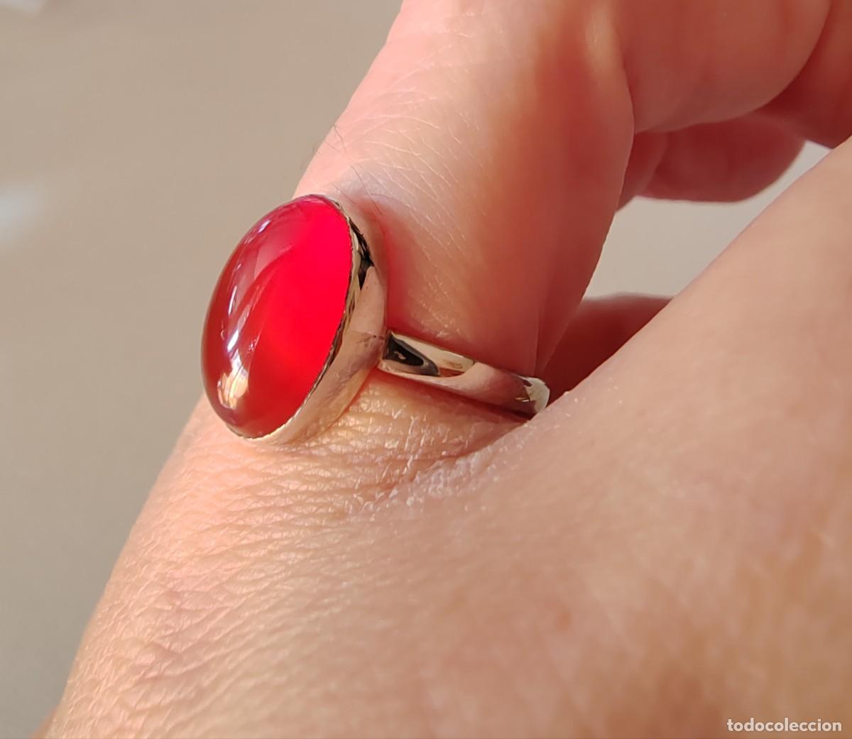 Joyeria: Anillo Plata de Ley y Cornalina - Foto 2
