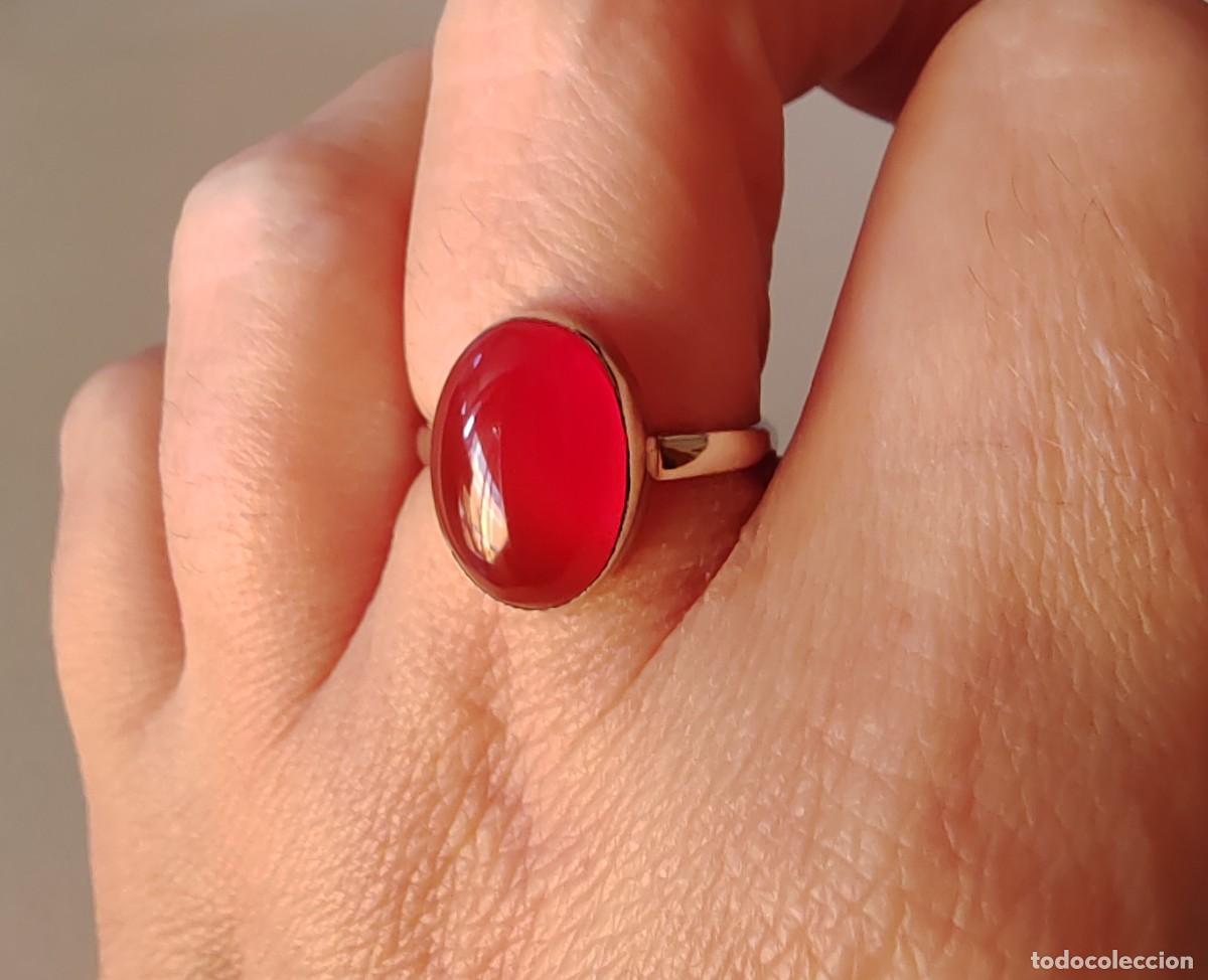 Joyeria: Anillo Plata de Ley y Cornalina - Foto 3