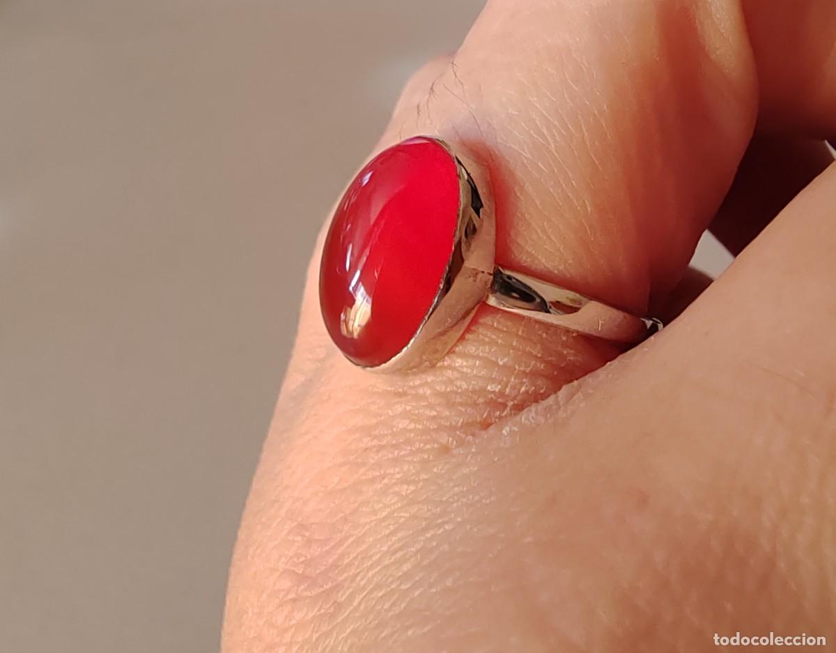 Joyeria: Anillo Plata de Ley y Cornalina - Foto 4