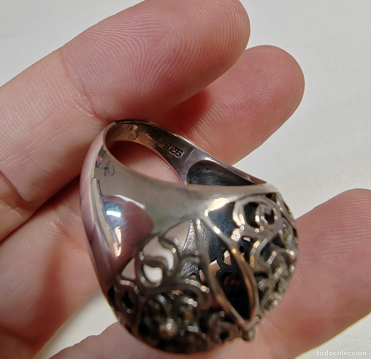 Joyeria: Anillo Plata de Ley y Marquesitas 8,70 grs - Foto 6